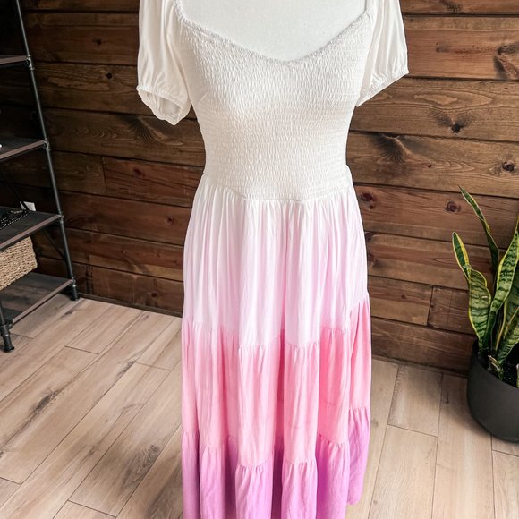 THE CALLIE PINK OMBRE DRESS - Picture 8 of 12